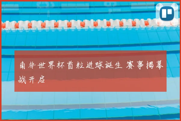 南非世界杯首粒进球诞生 赛事揭幕战开启
